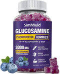Simhould Glucosamine Chondroitin Gummies - 3000MG Extra Strength Joint Support Supplement with MSM & Elderberry, Flexibility, Antioxidant Immune Support Gummy for Adults, Men & Women
