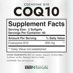 Built by Nature CoQ10 – High Absorption Coenzyme Q10 Supplement with Coconut MCT Oil – Promotes Heart Health, Cellular Energy & Antioxidant Support – 120 Softgels