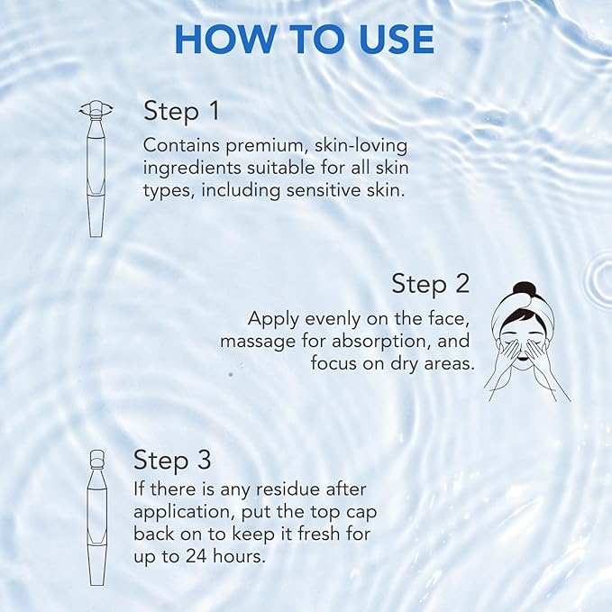 Hyaluronic Acid Serum for Face, 3% Hyaluronic Acid Serum Ultra-Hydrating Vials 30 pcs, Hydration & Moisture Facial Serum for Fine Lines & Wrinkles, Single-Use