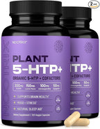 Nootrix Organic Plant 5 HTP+ Supplement | Supports Memory, Mental Focus, Cognitive Health & Energy | Promotes Healthy Mood & Brain Function | Vitamin B6 & L Theanine | 240 Capsules