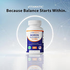 Vitamatic Chelated Boron (as Glycinate) 10mg 240 Tablets - Supports Hormone Balance, Bone Health & Connective Tissue- 2 Pack