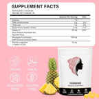 Premium Feminine Balance Gummies for Women, Natural Support for Feminine Wellness, Hawaiian Pineapple Flavor, Contains Probiotic Formula, Maintain Female pH Balance, 60 Gummies