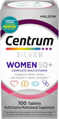 Centrum Silver Women's Multivitamin for Women 50 Plus, Multivitamin/Multimineral Supplement with Vitamin D3, B Vitamins, Non-GMO Ingredients, Supports Memory and Cognition in Older Adults - 100 Ct