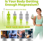Triple Magnesium Complex Gummies for Women Men: Magnesium Glycinate Malate Taurate Supplements Support Sleep Mood Balanced Bones Muscle Health with CoQ10 Vta D3 Calcium, Sugar Free Vegan 30 Days