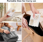 FYY Daily Pill Organizer/ Case, 7 Compartments Portable, [Folding Design] Large Travel Pill Box for Purse Pocket to Hold Vitamins,Cod Liver Oil,Supplements and Medication-Clear