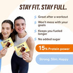 Fitness SHOCK Banana Protein Brownie - No Added Sugar, 7.5g Protein, Low Carb Guilt-Free Dessert - 0g Added Sugar, 10g Net Carbs, 5g Fiber, Non-GMO, Almond Flour - 10 x 50g