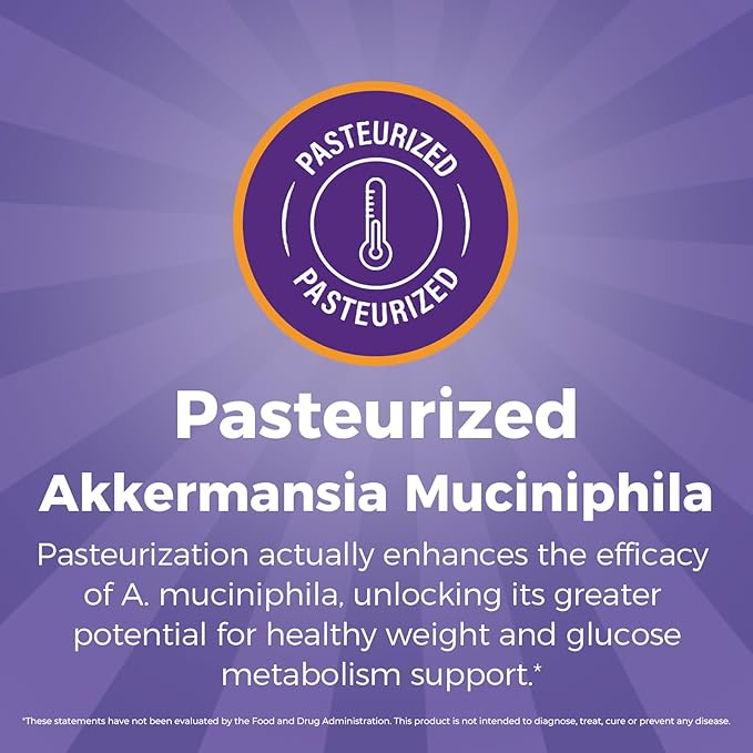NewRhythm Akkermansia Muciniphila for Women & Men 200B TFU, Naturally Increase GLP-1 Metabolism Booster Gut Lining Repair, Cranberry Blueberry Pomegranate Extracts, Vegan, 60 Caps