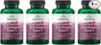 Swanson Glucosamine & BioCell Collagen Type II Joint and Skin Health Supplement for Active Adults Seeking Mobility and Skin Elasticity Support (90 Capsules, 4 Pack)