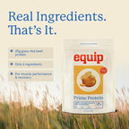 Equip Foods Prime Protein Powder | Clean, Grass Fed Beef Protein Powder for Women & Men | Carnivore Protein Isolate | Paleo, Keto Friendly | Gluten & Dairy Free | 30 Servings, Peanut Butter