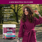 Purity Products MyBiotin ProClinical Gummies - Thicker Hair Starting in 3 Weeks & Fights Wrinkles - MB40X Biotin Matrix w/Astaxanthin - 40X More Soluble vs Ordinary Biotin 30 Berry Gummy Chews
