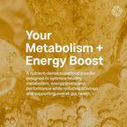 Proper, The Yellows Metabolism and Energy Boost, Sugar Free Energy Drink Powder with 100mg Caffeine. No Creatine or Beta-Alanine. 15 Servings, Pineapple Mango Drink Mix for Men and Women