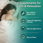 2 Pack Valerian Root Gummies 2000mg, Valerian Root Extract for Relaxation & Mood Support, Herbal Supplement for Kids & Adults, Vegan, Apple Flavor, 120 Count