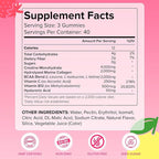 Creatine Gummies for Women, 8000 MG Complex with Collagen + BCAAs + Vitamin C & B12, Creatine Monohydrate Gummies for Women, for Booty, Energy & Strength, Sugar Free 120 Count Strawberry-Lemon Flavor