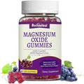 Magnesium Oxide Gummies 400mg, Chewable Magnesium Gummies for Women & Adults, Nerve & Muscle Support - Sugar-Free, Vegan, 60 Count