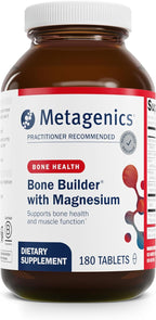 Metagenics Bone Builder with Magnesium - for Comprehensive Bone Strength & Wellness* - with Calcium, Vitamin D & Chelated Magnesium for Quick Absorption - Non-GMO & Gluten-Free - 180 Tablets