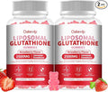 Extra Powerful 2500MG Liposomal Glutathione Gummies for skin whitening,Enhance 98% Absorption-Complex L-Cysteine,L-Glycine,Milk Thistle for Support Liver Function, Antioxidant for Aging Alleviation