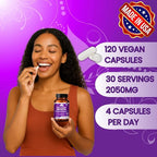 Myo-Inositol & D-Chiro Inositol 40:1 Supplement for Women – Hormone Balance, PCOS Support, Fertility & Ovary Health – with Folic Acid, Vitamin D3 & Ashwagandha – Non-GMO, Vegan, 120 Capsules
