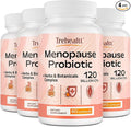 Menopause supplements for women, 120 Billion CFU Probiotic, 13-in-1 Herbs & Botanicals Complex, for Hormone Menopause, Hot Flashes, Night Sweats, Mood Swings, Sleep Disturbances, Vegan, 240 Capsules