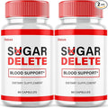 (2 Pack) Sugar Delete Capsules - SugarDelete Blood Support Pills Maximum Strength Japan Supplement Advanced Formula Premium All Natural Vitamin Blend Overall Health Wellness Reviews (120 Capsules)