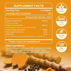inGreens Turmeric Supplement 2275mg, 95% Curcumin, Liposomal Curcumin for Best Absorption, Curcumin Supplement for Joint Support, Bottled in USA - 240 Softgels