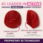 Flora Vaginal Probiotics for Women pH Balance Gummies with Prebiotics 8x Billion Probiotics 5x Extracts Saw Palmetto, Dong Quai, Motherwort, Wild Kelp & Yam | Vegan Sugar-Free Gluten-Free, 60 Ct