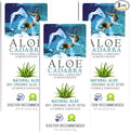 Aloe Cadabra Natural Water Based Personal Lubricant and Vaginal Moisturizer, Organic Aloe Lube, Non-Staining, pH Balanced (Unscented 2.5 Oz, 3 Pack)