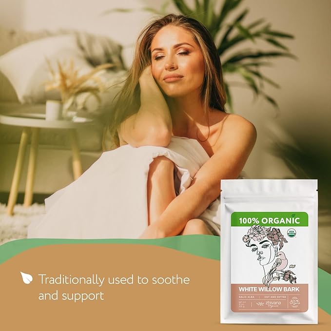 Super Value Pack 5 LB - Organic White Willow Bark (Salix alba) – Loose Dried Bark – Edible Grade for Tea, Decoctions & Herbal Use