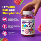 DR. MORITZ Sugar-Free Calm Magnesium Gummies for Kids and Adults - Non-GMO Magnesium Citrate Gummies - Raspberry Flavor - 3-Pack (180 Count)