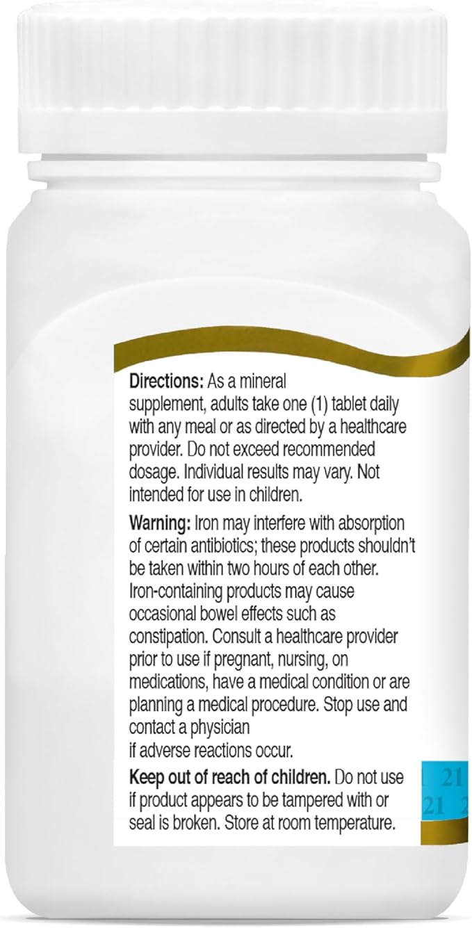 21st Century Slow Release Iron Tablets, 60 Count