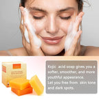 Inlifay Turmeric Soap for Dark Spots: Kojic Acid Soap for Women with Hyperpigmentation - Home Travel Use Skin Cleansing Size: 1.17 Ounce (Pack of 6)