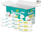 Pampers Sensitive Baby Wipes, Water Based, Hypoallergenic and Unscented, 18 Flip-Top Packs (1008 Wipes Total) [Packaging May Vary]