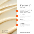 Advanced Clinicals Vitamin C Cream Visibly Brightening Body Lotion | Vitamin C Moisturizer Skin Care Body Cream For Women & Men Helps Visibly Improve Look Of Dark Spots & Uneven Skin Tone, 2-Pack