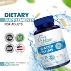 Diuretic Water Pills - Water Flush - Bloating Relief for Women & Men, Swelling & Water Retention | Natural Green Tea, Dandelion Leaf & Cranberry Detox, Water Weight Support, 50 Caps