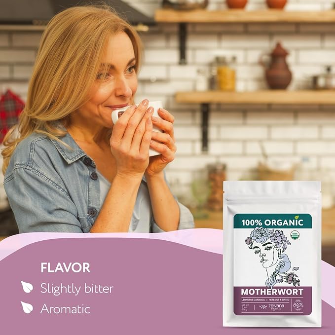 Organic Motherwort Herb (3oz.) - Leonurus cardiaca – Dried Loose Leaf Motherwort for Herbal Tea & Tincture - Heart & Emotional Balance Support