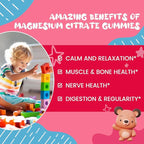 (2 Pack) Magnesium Gummies for Kids - Magnesium Citrate Supplement with Vitamin B6, L-theanine, Chamomile & Lemon Balm - Calm Magnesium for Kids & Adults Sleep, Relaxation - Strawberry,120 Gummies
