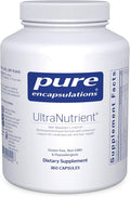 Pure Encapsulations UltraNutrient - Minerals & Multivitamins - Supports Liver & Heart Health* - Supplement for Antioxidants - with Vitamin C, CoQ10 & More - Gluten Free - 360 Capsules
