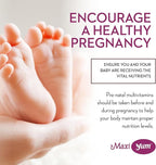 Maxi Health Women's Organic Prenatal Gummies - Kosher Cherry Flavored Pre Natal Gummy - Prenatal Vitamins for Women with Folic Acid and Iron for Fetal Development, 60 Count