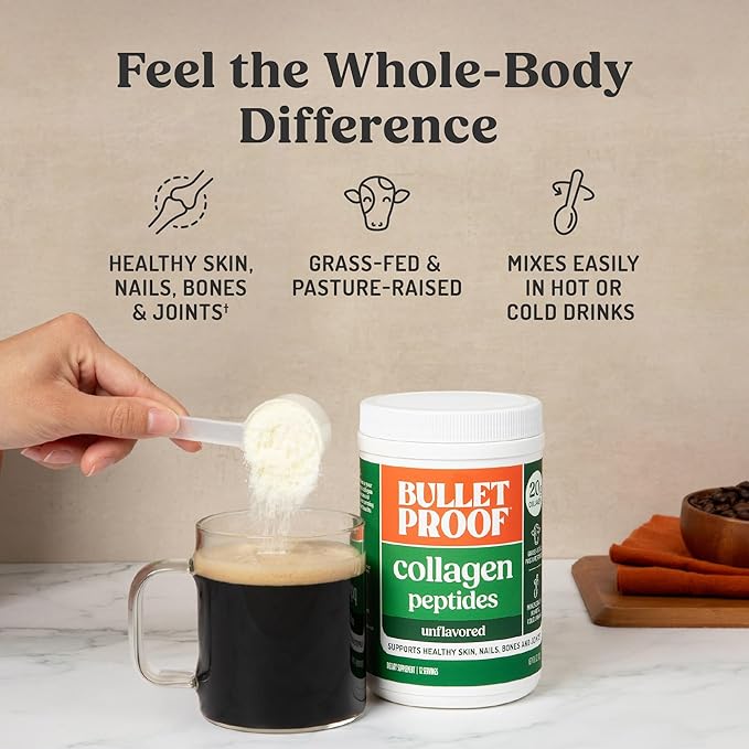 Bulletproof Collagen 18g Protein Powder, 8.5 oz, Unflavored