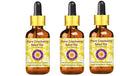 Deve Herbes Pure Cranberry Seed Oil (Vaccinium macrocarpon) with Glass Dropper Cold Pressed (Pack of Three) 100ml X 3 (10 oz)