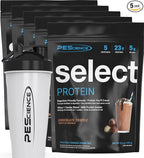 PEScience Select Protein Powder Variety Pack - 5 Flavors - 25 Servings - Protein Powder Sample Pack, Whey and Casein Blend, Keto Friendly, Gluten Free, Digestion Friendly, Amazing Taste