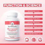 Menopause Supplements for Women, Relief of Hot Flashes, Night Sweats, for Menopausal Health, Comfort, Mood, Energy, Mental Sharpness, Hormonal Balance. DIM, Black Cohosh, Ashwagandha KSM-66 (60 caps)