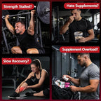 Creatine Monohydrate Gummies 6000mg for Men & Women, Sugar Free Creatine Gummy for Pre & Post Workout, High Absorption Supplement with BCAA, Support Boost Strength, Endurance & Muscle Recovery