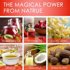 Yoni Soap Bars & Natural Yoni Oil Set, Natural Yoni Wash for Women Feminine Wash Deodorants pH Balance, Eliminates Odor, Strawberry Feminine Oil 30ml/1 oz, 2pcs 3.53 oz Bath Soap