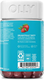 OLLY Goodbye Stress Gummy, GABA, L-Theanine, Lemon Balm, Stress Relief Supplement, Berry - 74 Count