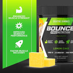 Bounce Pro Creatine Monohydrate Gummies for Men & Women, Low Calorie, 6G of Creatine per Serving, Vegan, Anti-Melting, Gluten-Free, Non-GMO (30 Count (Pack of 1), Lemon Cake)