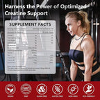 Creatine Gummies for Women, 5000mg Pre-Workout Muscle Strength & Energy Support, 0 Sugar Creatine Gummy with L-Taurine, Zinc, B12 B6, Strawberry Flavor, Vegan - 120 Gummies
