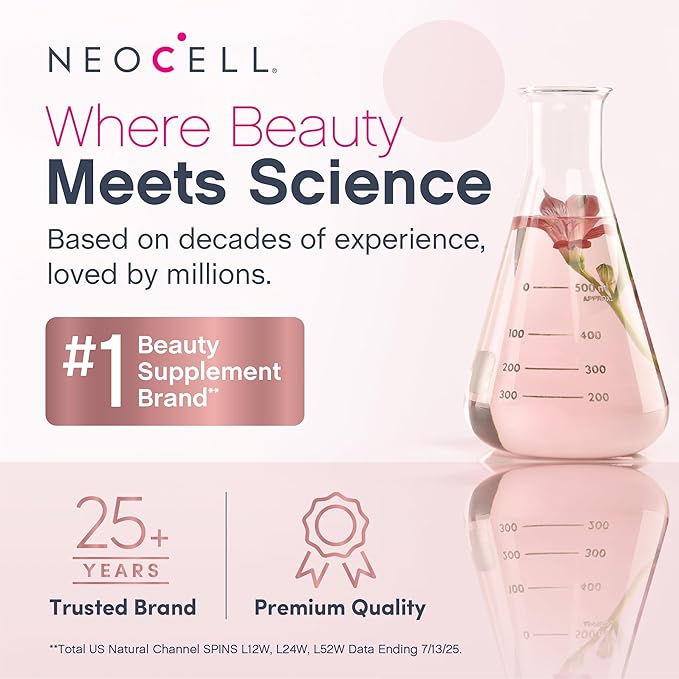 NeoCell Liquid Multi Collagen Peptides | 16 fl oz | with Biotin | Advanced Nourishing Formula | 10 Types of Bio-Peptides | Hair, Skin, & Nails | for Women and Men