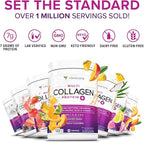 Multi Collagen Peptides Powder for Women - Hydrolyzed Flavored Collagen Powder for Women with Types I II III V & X Vitamin C & Hyaluronic Acid for Hair Skin and Nails (Pink Lemonade) - 30 Servings