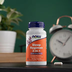 NOW Foods Supplements, Sleep Regimen 3-in-1, with Melatonin, 5-HTP and L-Theanine, Restful Sleep Blend*, 90 Veg Capsules, (Pack of 2)