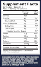 Vega Protein + Creatine - 30g Plant-Based Protein, Chocolate, 13 Servings, 3g Creatine, 5g BCAAs, Vegan, Keto, Gluten Free, Dairy Free, Low Carb, for Muscle Growth & Repair, Drink Mix, 23.4oz